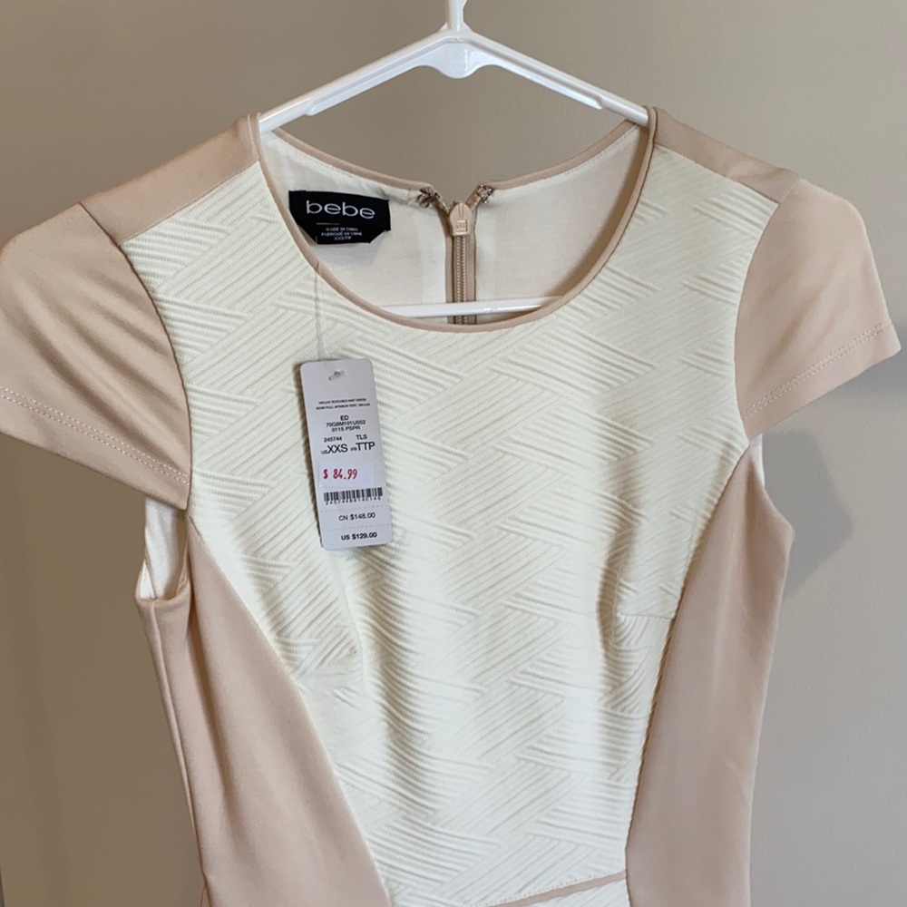 Bebe Bodycon 3/4 length dress XXS - never worn